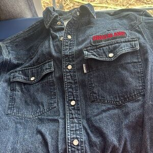 Carhartt blue jean shirt